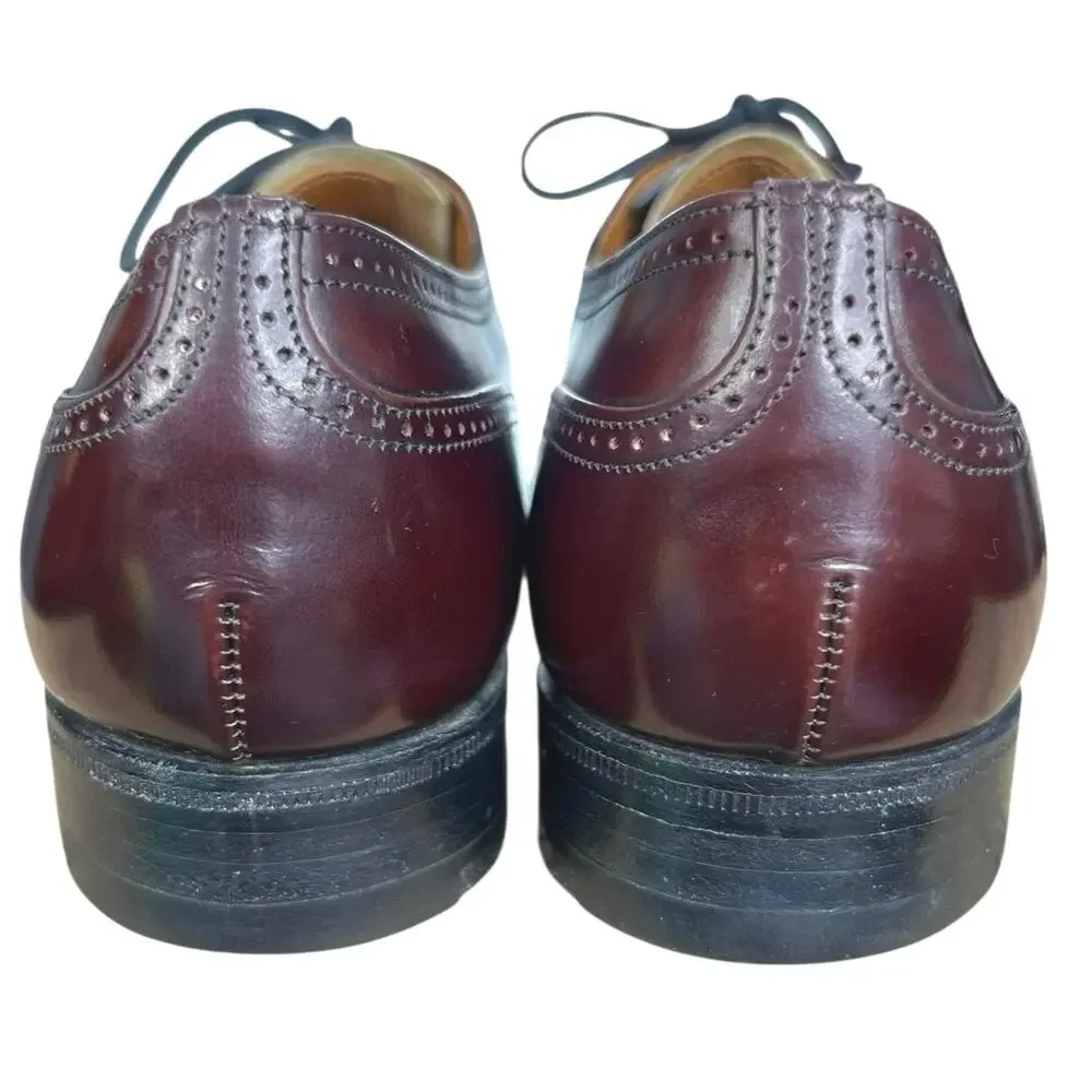 Church’s Burwood Custom Grade Wide Burgundy Brogue Oxfords  Size 7.5 E